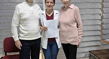 İngiliz çiftten Muğla EAH Uluslararası Hasta Birimine teşekkür ziyareti