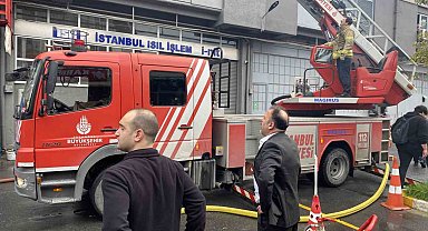 İstanbul Bahçelievler'de korkutan iş yeri yangını