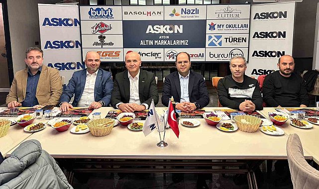 İzmirli iş insanları ASKON Aydın Şubesi'nde Aydınlı iş insanları ile buluştu
