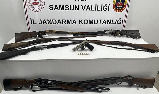 Jandarma 7 ruhsatsız tüfek ele geçirdi