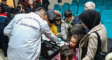 Jandarma ekiplerinden öğrencilere eğitim