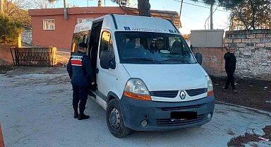 Jandarma okul servislerini denetledi