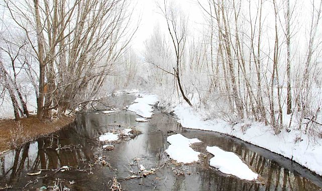 Kahramanmaraş'ta yağan kar görsel şölen oluşturdu