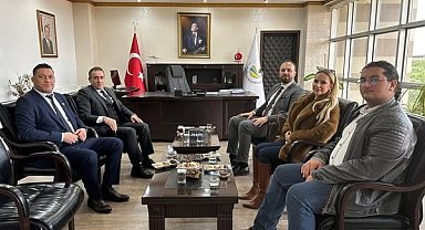 Karadağ Boşnak Demokratik Hareketi Genel Başkanı Sead Şahman Kaymakam İlyas Memiş'i ziyaret etti