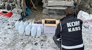 Kars'ta kaçak içki operasyonu