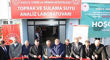 Kars'ta Toprak ve Sulama Suyu Analiz Laboratuvarı açıldı