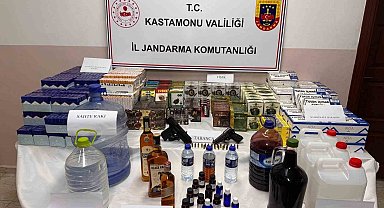 Kastamonu'da jandarmadan kaçakçılık operasyonu: Çok sayıda malzeme ele geçirildi