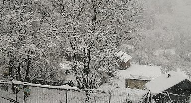 Kastamonu'da kar yağışı etkili oldu