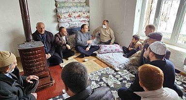 Kaymakam Demir'den gazi güvenlik korucusuna ziyaret