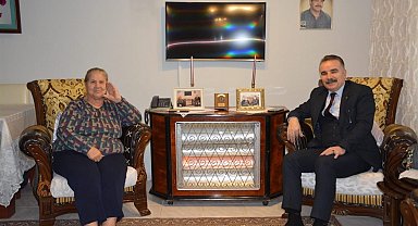 Kaymakam Odabaş, şehit ve gazi ailelerini ziyaret etmeye devam ediyor
