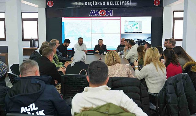 Keçiören'de muhtemel afetlere gönüllü hazırlık