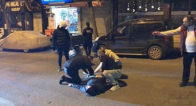 Kediye çarpmamak için manevra yapan sürücü kaza yaptı