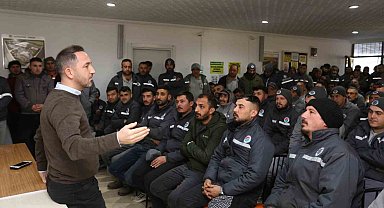 Kepez'de iş güveliği eğitimiyle iş başı