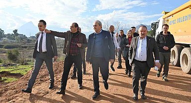 Kepez'den Duraliler'e yeni yol girişi