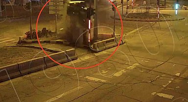 Kırıkkale'deki trafik kazaları kamerada