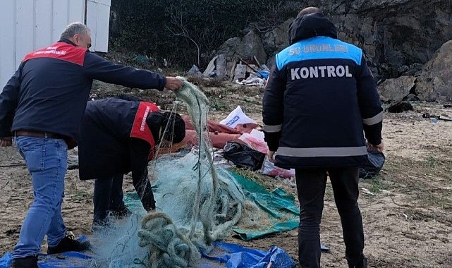 Kırklareli'nde kaçak serilen ağ el geçirildi