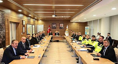 Kış dönemi trafik güvenliği toplantısı yapıldı