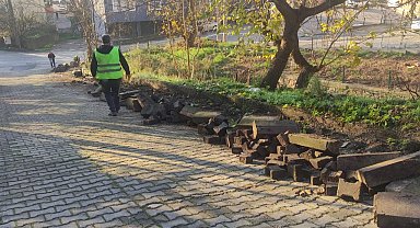 Kocaeli'nde Serdar Mahallesi'ne yeni beton merdiven!