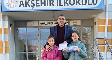 Konya'da Akşehir İlkokulu'nda anlamlı yardım kampanyası