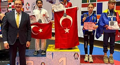 Konyalı Fatma Azra 'Balkan şampiyonu' oldu