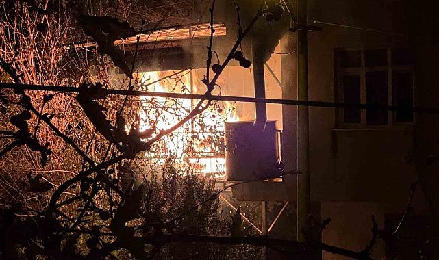 Kozan'da çıkan ev yangını paniğe neden oldu