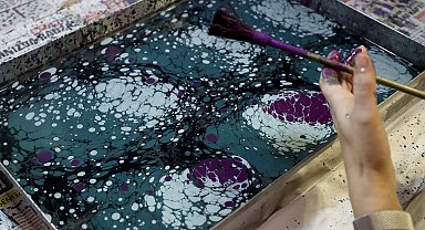 Kültürün aynası Ebru sanatı bu çatı altında yaşıyor