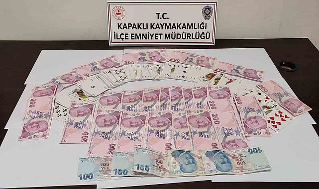 Kumar oynayan 5 kişi suçüstü yakalandı