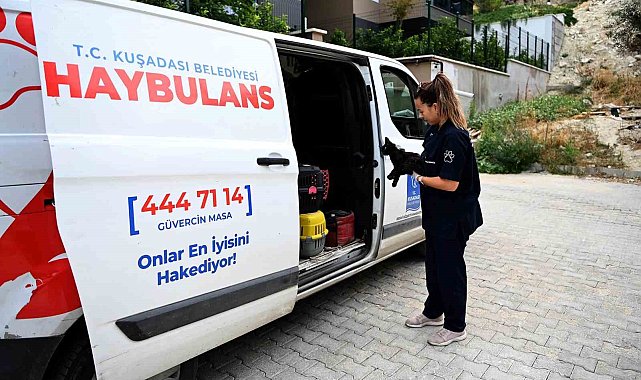Kuşadası Belediyesi'nin Haybulans araçları 2024'te can dostlara umut oldu