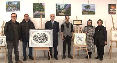 Kütahya'da karma sergi sanatseverlerle buluştu