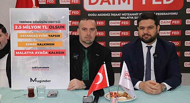 MAGİNDER Başkanı Karademir: "Yerel müteahhitler güçlendirilmeli"