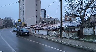 Malkara'da kar yağışı etkili oldu