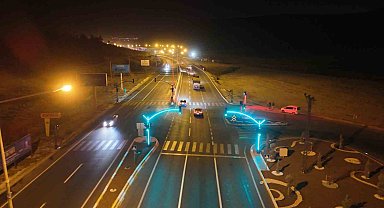 Mardin trafiğinde LED ışıklı yaya geçitleri ve dekoratif sinyalizasyon dönemi başladı