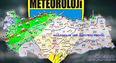 Meteoroloji kuvvetli yağış için hangi illeri uyardı? İşte havanın 11 Aralık raporu...