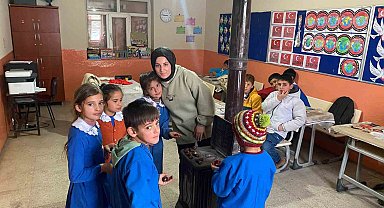 Minik öğrencilere kestane sürprizi