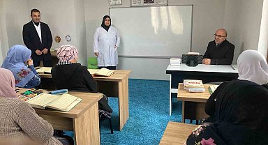 Müftü İmamoğlu, minik kursiyerlerle buluştu