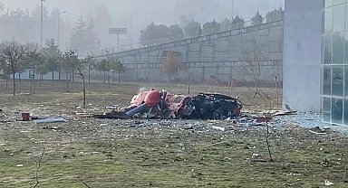 Muğla Eğitim ve Araştırma Hastanesi'ne çarpan bir helikopter, yakınındaki boş alana düştü. Ekiplerin olay yerinde çalışmaları sürüyor.