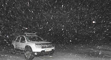 Muğla'da Göktepe Dağı beyaza büründü