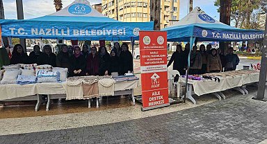 Nazilli'de kursiyerlerin sergisi büyük ilgi gördü