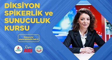 Nevşehir Belediyesi'nden "Diksiyon, Spikerlik ve Sunuculuk" Kursu