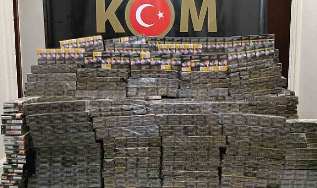 Nusaybin'de 15 bin 850 paket kaçak sigara ele geçirildi