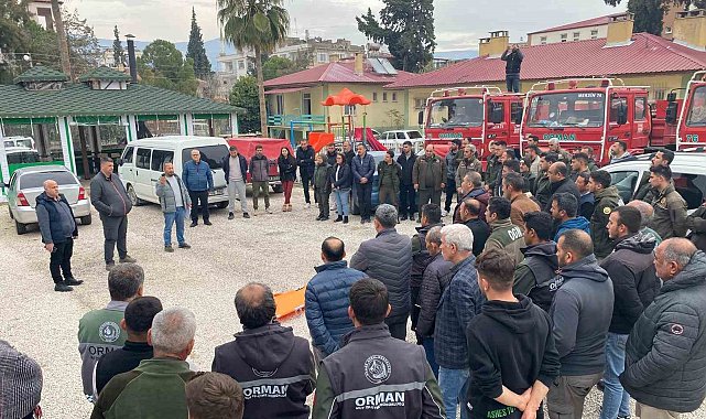Orman yangınlarıyla mücadele ekiplerine ilkyardım eğitimi