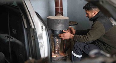 Oto tamir ustası sanayi tipi yağ sobalarının tehlikesine dikkat çekti