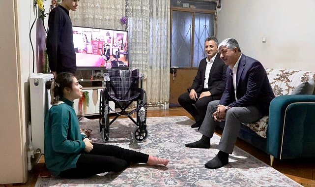 Özel birey Nazar'ın tekerlekli sandalye sevinci