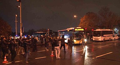 Özel halk otobüsü esnafından Saraçhane'de İBB'ye protesto