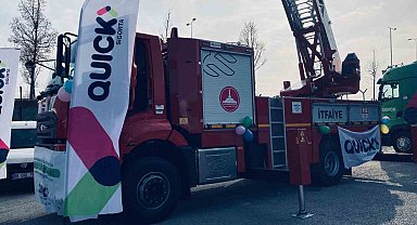 Quick Sigorta'dan Koyulhisar Belediyesine itfaiye aracı bağışı