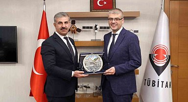 Rektör Çiftçi'den TÜBİTAK Başkanı Aydın'a ziyaret: Uluslararası iş birlikleri değerlendirildi