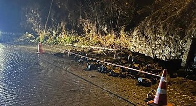 Saimbeyli'de heyelan yaşanan yolda çalışma başlatıldı