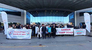 Samsun'da aile hekimlerinden basın açıklaması