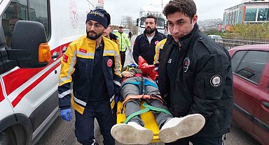 Samsun'da köprü üstünde kaza: 3 yaralı