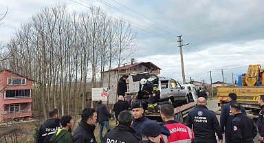 Samsun'da otomobil Terme Çayı'na uçtu: 1 ölü
